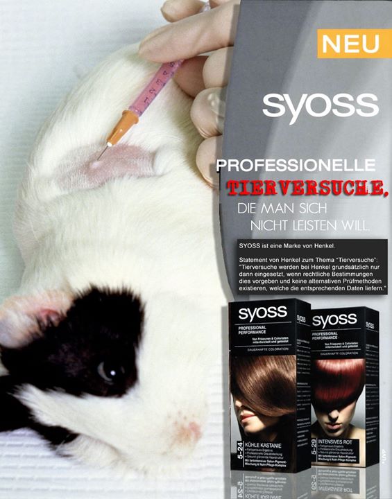SYOSS Professionelle Tierversuche, die man sich nicht leisten will. Was die Werbung zeigt, ist…